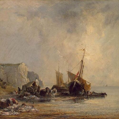 Boats near the Shore of Normandy