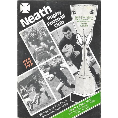 Ebbw Vale Away Rugby Union Programmes