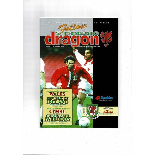 1997 Wales v Republic of Ireland Football Programme