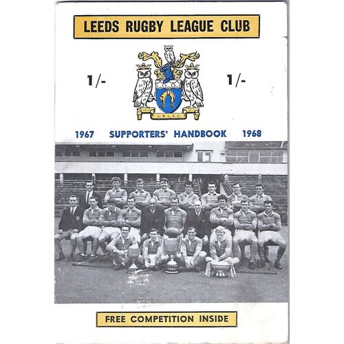 1967/68 Leeds Rugby League Supporters Handbook