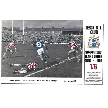 1968/69 Leeds Rugby League Supporters Handbook