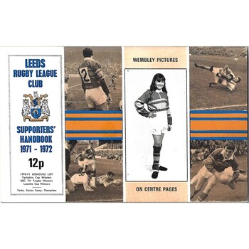 1971/72 Leeds Rugby League Supporters Handbook