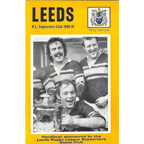 1980/81 Leeds Rugby League Supporters Handbook