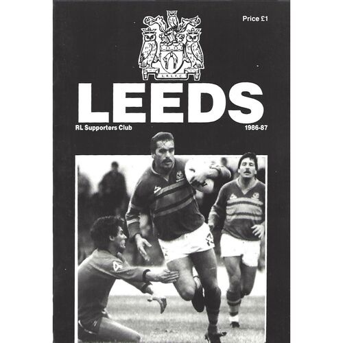 1986/87 Leeds Rugby League Supporters Handbook