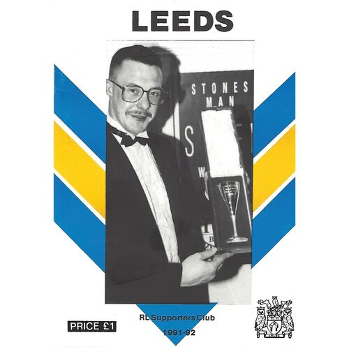 1991/92 Leeds Rugby League Supporters Handbook