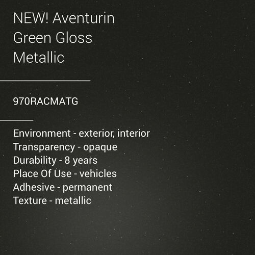 ORACAL® 970RA - Aventurin Green Gloss Metallic
