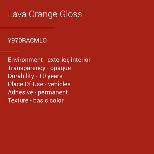 ORACAL® 970RA - Lava Orange Gloss