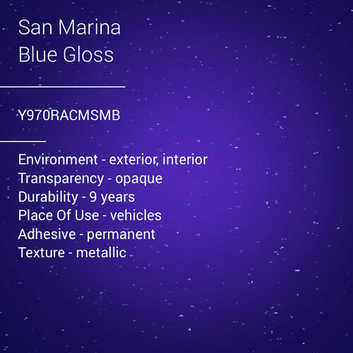 ORACAL® 970RA - San Marina Blue Gloss