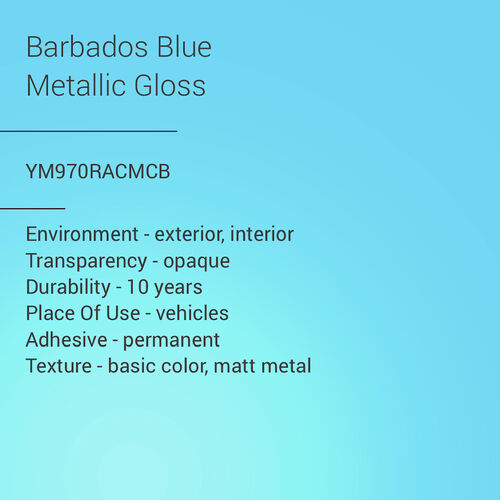 ORACAL® 970RA - Barbados Blue Metallic Gloss