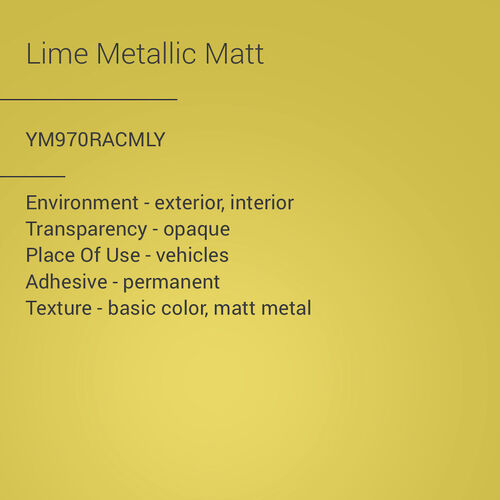 ORACAL® 970RA - Lime Metallic Matt