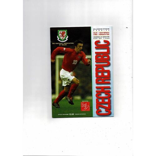 2002 Wales v Czech Republic International Football Programme