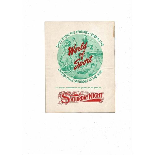 1957 Northern Ireland v Scotland Football Programme