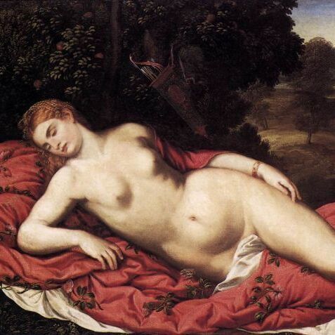 Sleeping Venus with Cupid