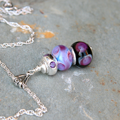 Violet Trio Necklace
