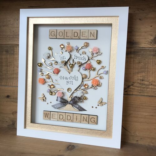 LED “Golden wedding “ frame