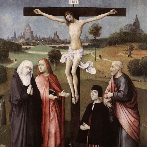 Crucifixion with a Donor