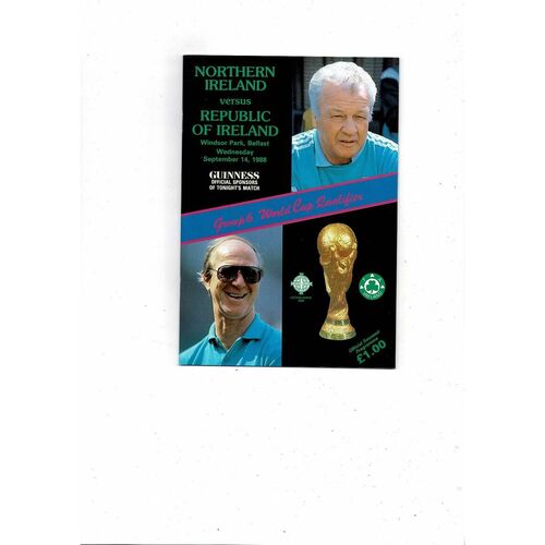 Republic of Ireland Away Football Programmes