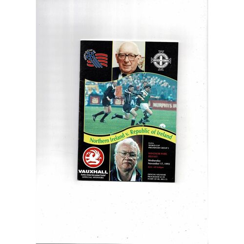 Republic of Ireland Away Football Programmes