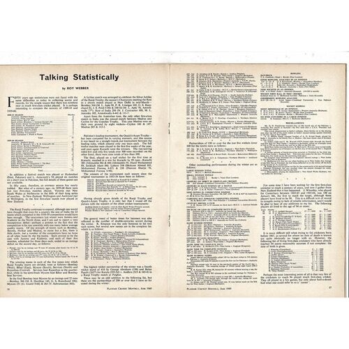 1960 Playfair Cricket Monthly Magazine - 06/1960 (June)