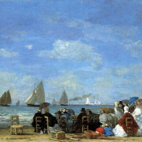 Beach Scene, Trouville (Washington version)