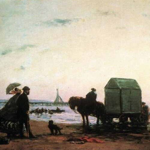 Beach Scene, Trouville (Metropolitan version)