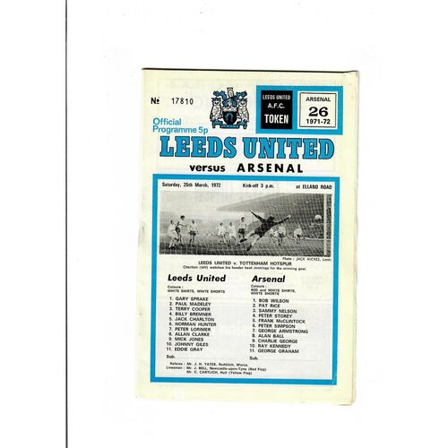 Arsenal Away Football Programmes