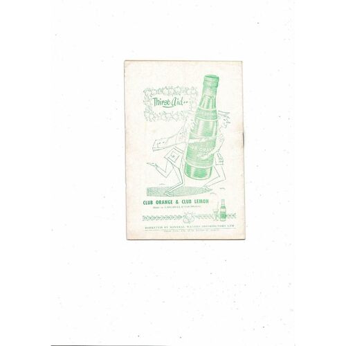 1955 Republic of Ireland v Holland Football Programme