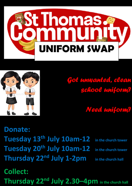 Uniform Swap dates announced!