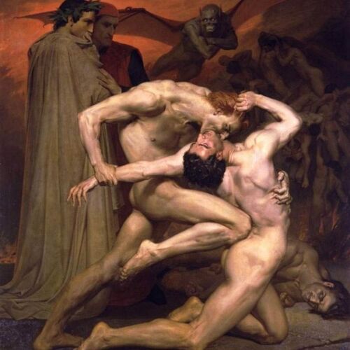 Dante and Virgil in Hell