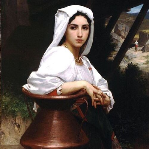 Italian Girl Drawing Water