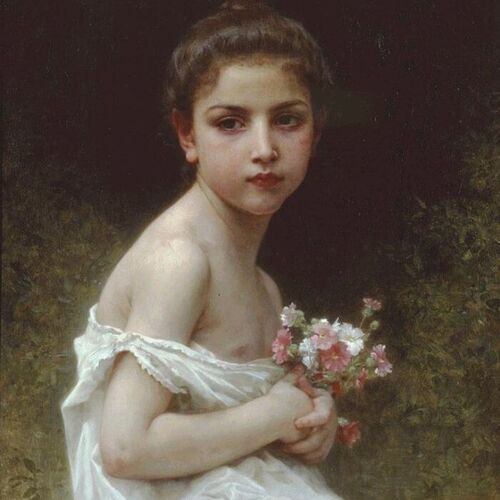 Little Girl with a Bouquet