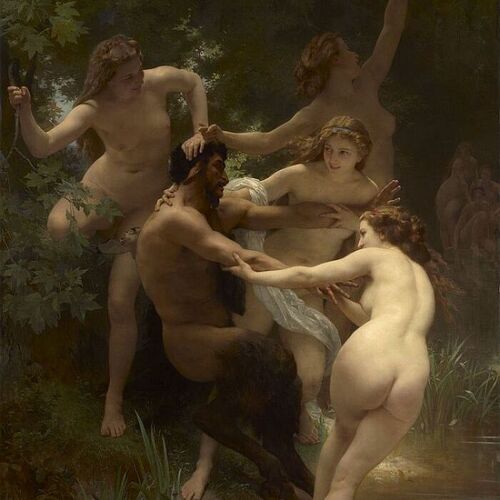 Nymphs and Satyr