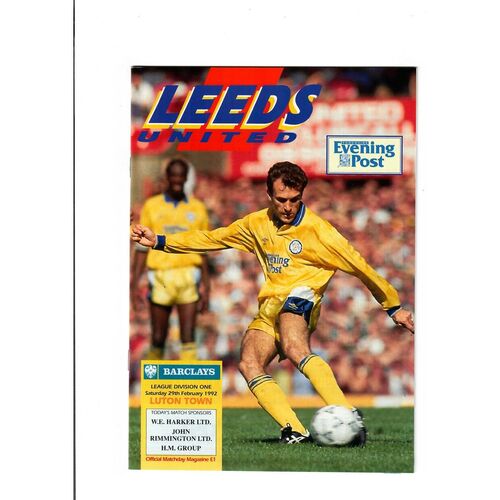 Luton Town Away Football Programmes