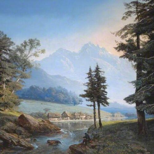Landscape, Souvenir of Switzerland