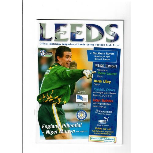 Blackburn Rovers Away Football Programmes