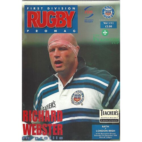 London Irish Away Rugby Union Programmes