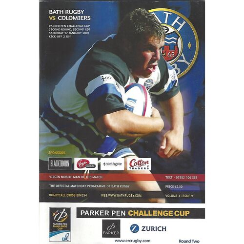 Colomiers Away Rugby Union Programmes