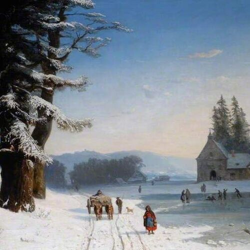 Snow Scene in the South of France