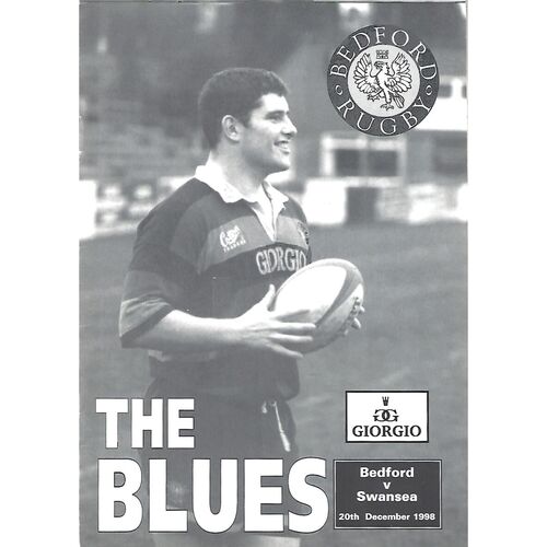 Bedford/Bedford Blues Home Rugby Union Programmes