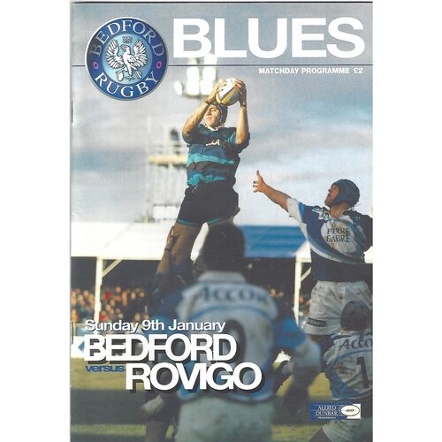 Rovigo Away Rugby Union Programmes