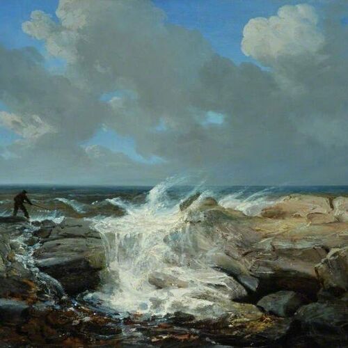 Squally Weather, A Sketch near Boulogne-sur-Mer, France