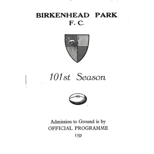 Durham City Away Rugby Union Programmes