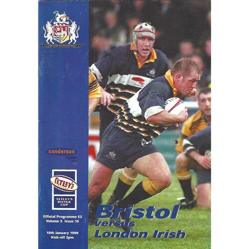 London Irish Away Rugby Union Programmes