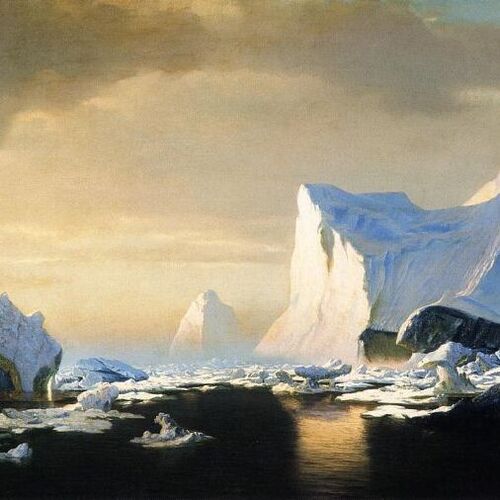 Icebergs in the Arctic