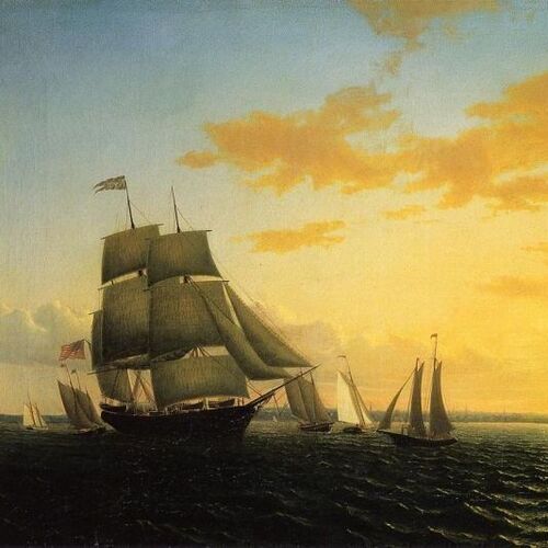 New Bedford Harbor at Sunset