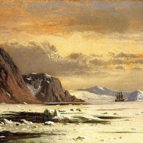 Seascape with Icebergs