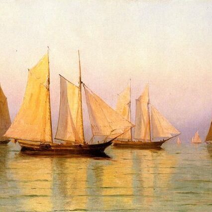 Sloops and Schooners at Evening Calm