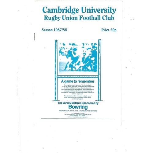 Vale of Lune Away Rugby Union Programmes