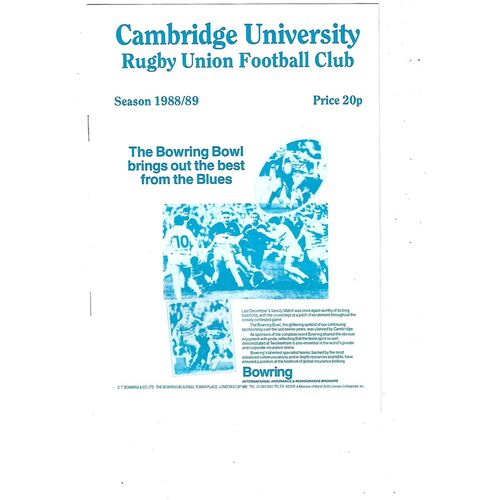 Liverpool St. Helens Away Rugby Union Programmes