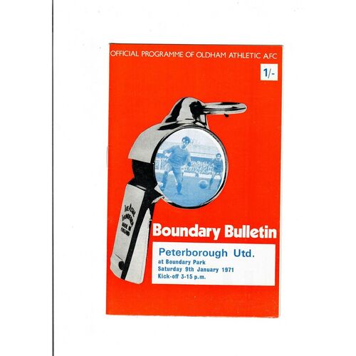 Oldham Athletic Home Football Programmes